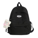HOCODO Simple Solid Color Female Backpack Trend Waterproof Nylon Women Backpack Casual School Bag For Teenage Girls Shoulder Bag