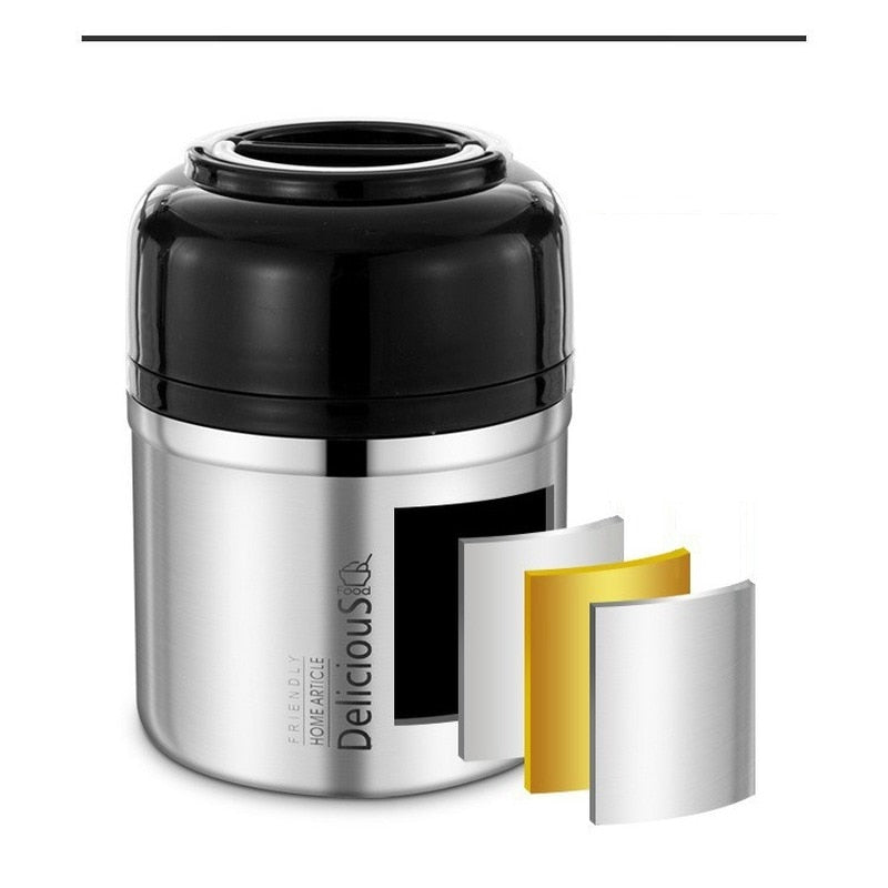 630 ml Thermos Lunchbox 304 Edelstahl Lebensmittel Thermoskanne mit Behälter Isolierflasche Lunchbox Thermosbecher für Damen Herren