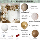 Retro Coffee Matte White Balloons Garland Arch Kit Boho Hochzeit Dekoration Geschlecht offenbaren Geburtstag Baby Shower Decor Zubehör
