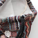 2022 Women Fabric Backpack Female Gypsy Bohemian Boho Chic Aztec Ibiza Tribal Ethnic Cottage Soft Brown Drawstring Rucksack Bags