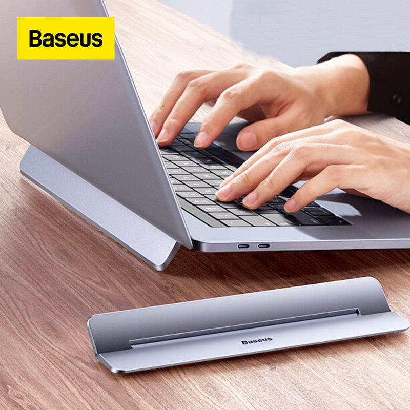 Baseus Alu-Laptopständer Faltbarer Desktop-Notebookhalter Verstellbarer Schreibtisch-Laptopständer für 12-17 Zoll Macbook Pro Air