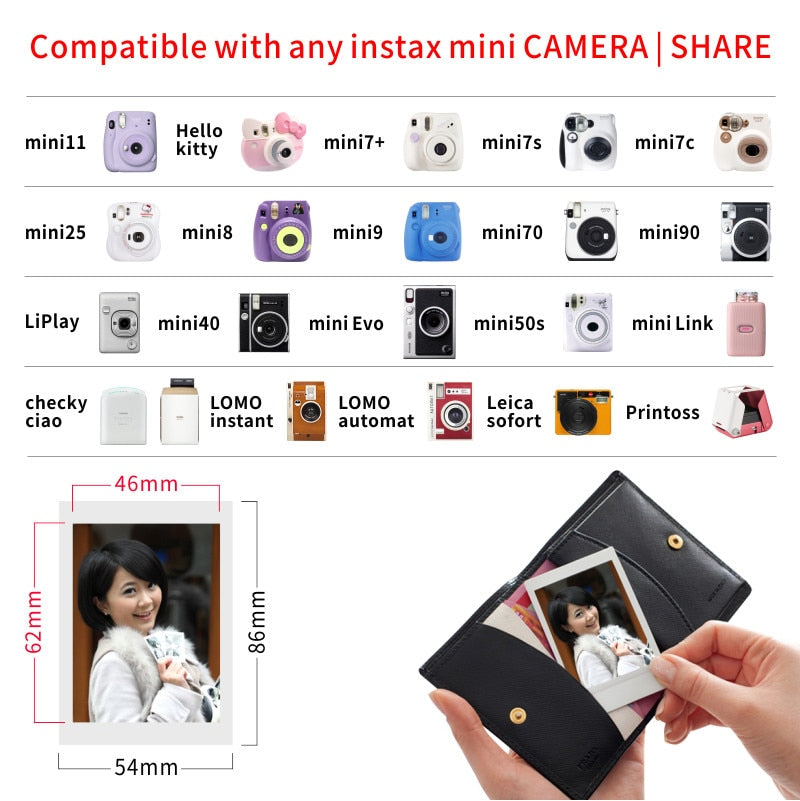 Origin Fujifilm Instax Mini Film 10-100 Sheets Photo Paper for Fuji Instant Film Cameras Instax Mini 11 8 9 90 Link Liplay EVO