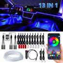 Auto Atmosphäre Licht Ambient Innendekoration App Sound Control Wireless RGB Neon Led Strips Auto Flexible Lampen