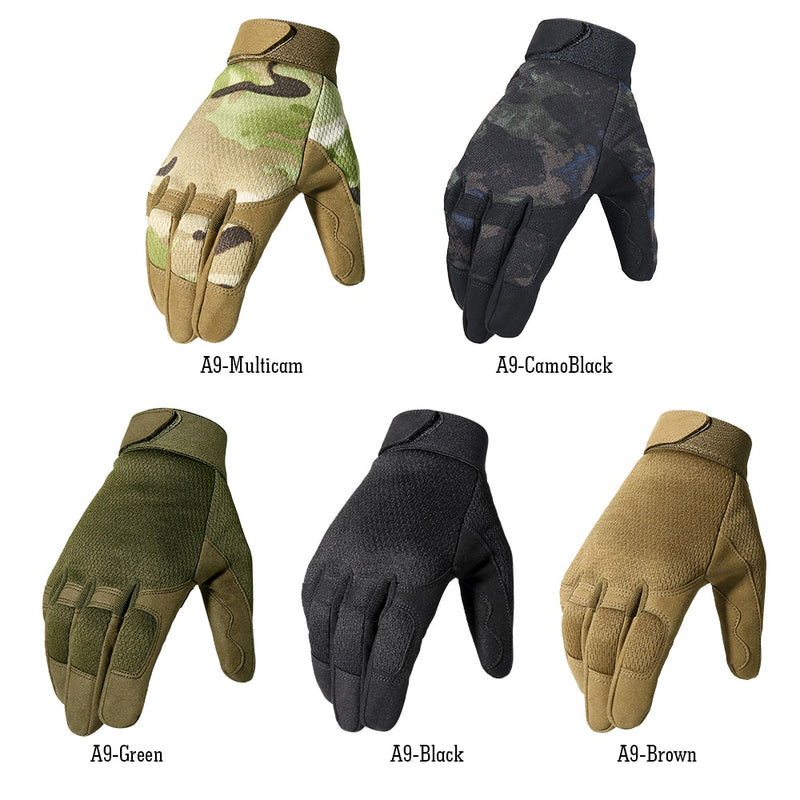 Multicam Outdoor Tactical Gloves Army Military Bicycle Airsoft Hiking Climbing Shooting Paintball Camo Sport Full Finger Glove