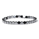 Pulsera de terapia magnética para pérdida de peso, pulsera de hematita con cuentas de 6mm para el cuidado de la salud, pulsera de piedra lunar Natural, pulsera de joyería