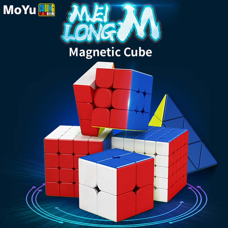 MoYu Meilong 6x6 7x7 9x9 8x8 Rubix Hungarian Magico Cubo 3x3 Magnetic Rubick Antistress Speed ​​Puzzle Toy Profissional Magic Cube