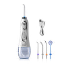 AZDENT HF-5/6 Oral Irrigator Portable Water Dental Flosser USB Rechargeable Water Jet Floss Tooth Pick 5 Jet Tip Water Tank