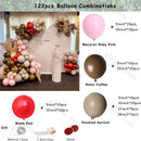 Retro Coffee Matte White Balloons Garland Arch Kit Boho Hochzeit Dekoration Geschlecht offenbaren Geburtstag Baby Shower Decor Zubehör
