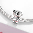 2021 Japanese Style Culture Warm Wishes Charms Metal Beads for Women 925 Sterling Silver Charm Jewelry for Bracelet Bangle Gift