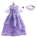 2-12Y Baby girl dress flower dress girl tutu princess dress cosplay costume halloween dress christmas show birthday party dress
