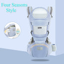 Ergonomic Baby Carrier Infant Baby Hipseat Carrier Front Facing Ergonomic Kangaroo Baby Wrap Sling for Baby Travel