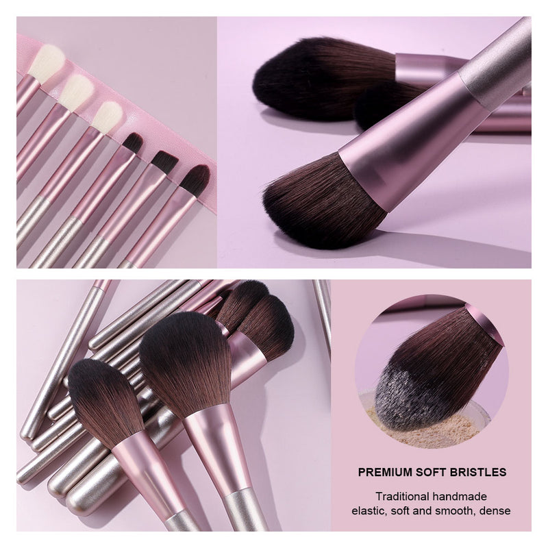 Kaizm Makeup Brushes Set 12pcs Cosmetic Brushes Makeup Instruments Tools Eyeshadow Foundation Concealer Brush Female Makeup