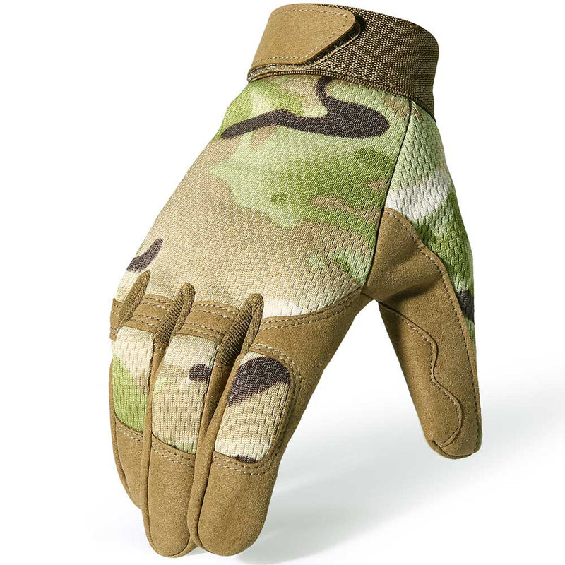 Tactical Glove Military Army Full Finger Gloves Men Airsoft Biking Sports Camping Training Cycling Paintball Lightweight Camo