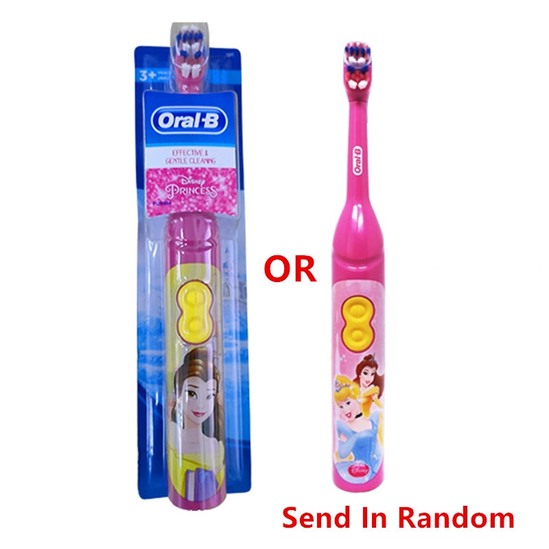 Oral B Elektrische Zahnbürste Kinder Rotation Vitalität Cartoon Weiche Borsten Batteriebetriebene Zahnbürste für Kinder Mundzahnfleischpflege