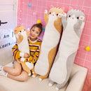 Plush Toys Animal Cat Cute Creative Long Soft Toy Office Lunch Break Nap Sleeping Pillow Cushion Stuffed Gift Doll for Kids
