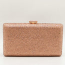 Boutique De FGG Fuchsia Women Crystal Clutch Evening Bags Wedding Bridal Rhinestone Box Handbags Party Dinner Diamond Purse