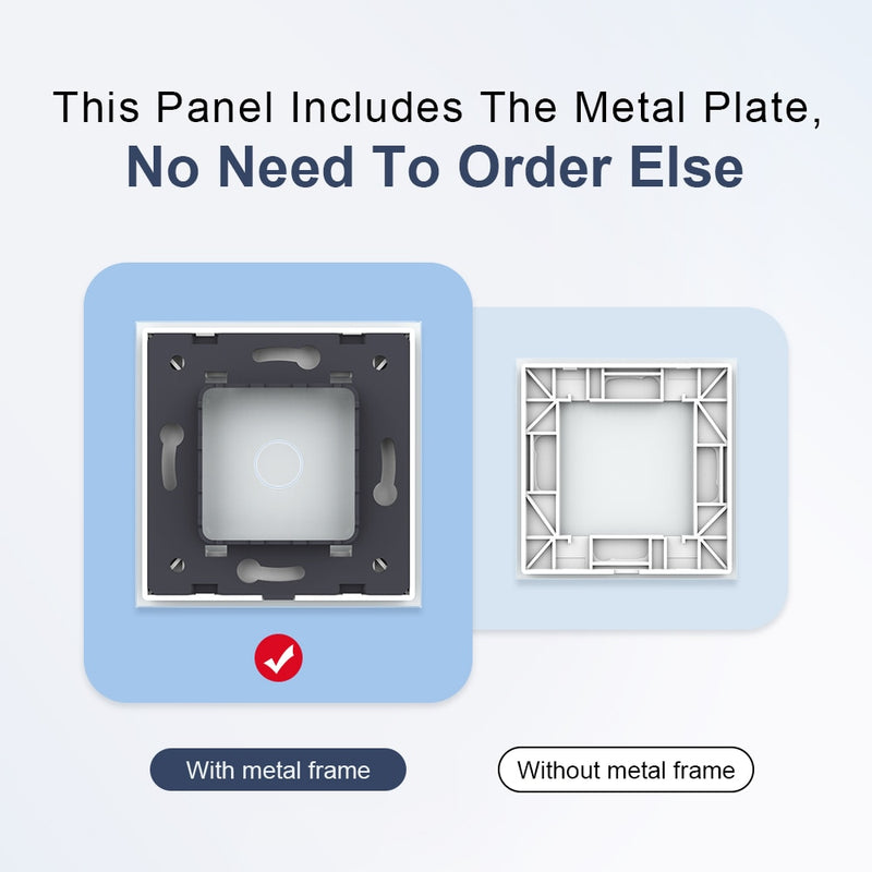 Livolo Luxury White Pearl Crystal Glass, EU standard, Double Glass Panel For Wall Switch&Socket, C7-2SR-11  (4 Colors)