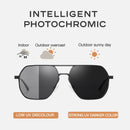 CAPONI Men Sunglasses Photochromic Polarized Sun Glasses Eye Protection Anti UV Ray Fashion Retro Eyewear gafas de sol BS8692