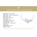 Lotus Fun Real 925 Sterling Silver Handmade Designer Original Fine Jewelry Sunset Cloud Pendant Necklace for Women