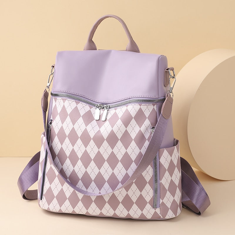 Mochila Retro para mujer, Mochila de cuero PU, mochilas de viaje, Mochila suave para mujer, mochilas escolares de hombro para niñas, Mochila 5051