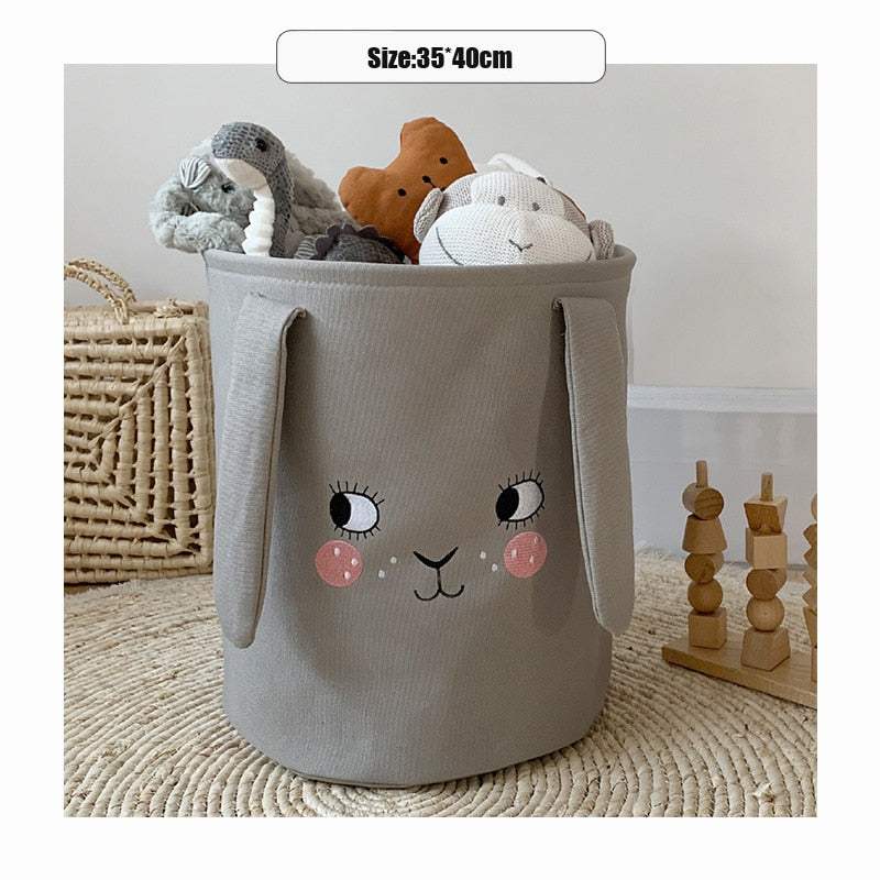 Baby Laundry Basket Cute Dinosaur  Foldable Toy Storage Bucket Picnic Dirty Clothes Basket Box Canvas Organizer Cartoon Animal