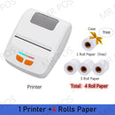 Mini Portable Printer Wireless Bluetooth Receipts Thermal Printers Mobile Phone 58mm Android IOS PC Pocket Bill Makers Impresora