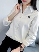 Very Thick Women Winter Style Blouses Shirts Lady Casual Long Sleeve Turn-down Collar Velvet Blusas Tops DF3161