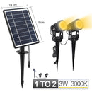 1 A 4 RGB Luz de paisaje solar al aire libre LED IP65 Lámpara solar a prueba de agua Encendido / apagado automático Luz de pared solar Jardín Patio Lámpara de césped