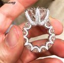 choucong Vintage Flower Promise Finger Ring 925 Sterling Silver AAAAA cz Engagement Wedding Band Rings For Women Party Jewelry