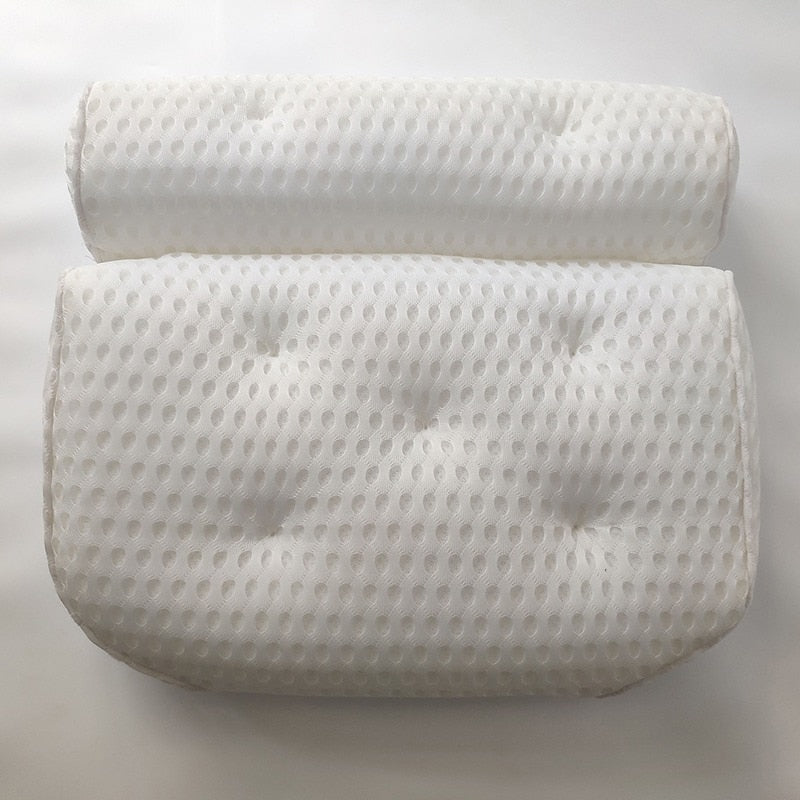 SPA Non-Slip Bath Pillow with Suction Cups Bath Tub Neck Back Support Headrest Pillows Thickened Home Cushion Accersory jacuzzi