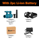 Soplador de aire inalámbrico industrial de 6 velocidades, soplador de nieve, colector de hojas de polvo, barredora de limpieza, herramienta eléctrica de jardín para batería Makita de 18V