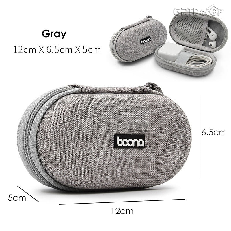 Hard Shell Digital Gadgets Storage Bag for Mac Adapter Mouse Data Cable Earphone HDD Electronics Gadgets Organizer Case