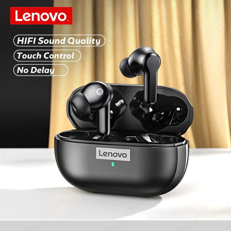 Lenovo LP1S Tws Sports Wireless Headset Stereo Earbuds HiFi Music With Mic Bluetooth Earphone 5.0 For Android IOS Smartphone