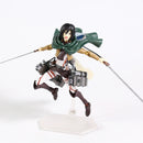 Figma Attack on Titan Eren Jaeger / Mikasa Ackerman / Levi Ackerman / PVC Figura de acción Modelo Toy Figuirne