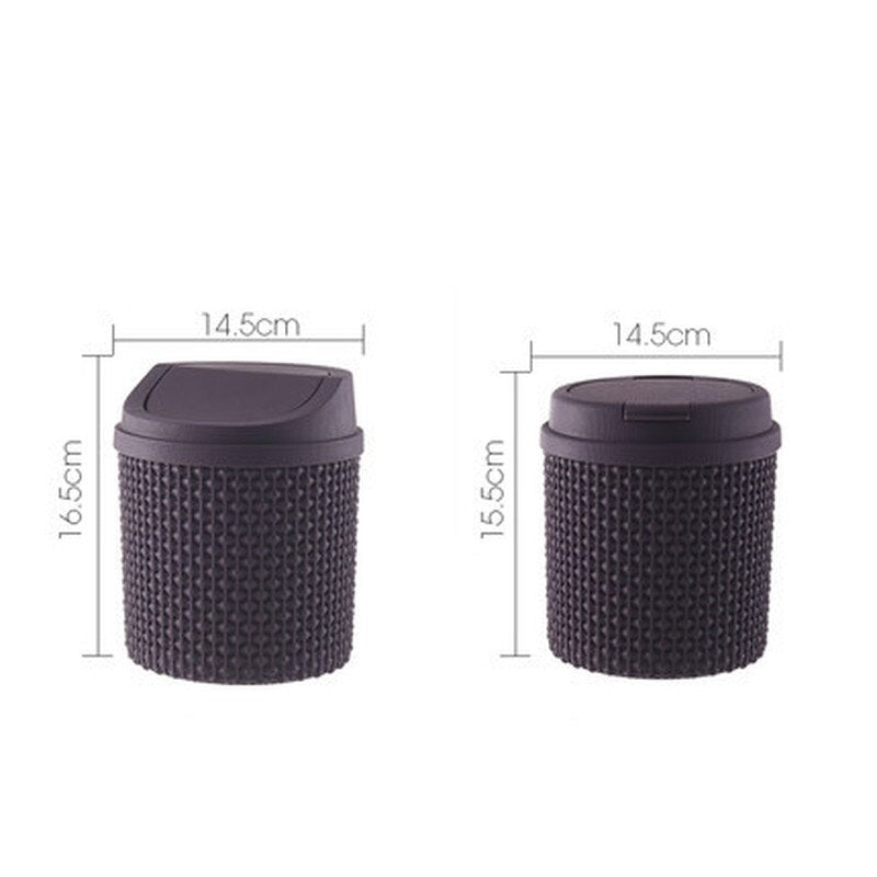 Garbage Bin Desktop Trash Can Home Bedroom Bedside Mini Waste Trash Bin Kitchen Garbage Box Table Dustbin Sundries Storage Box