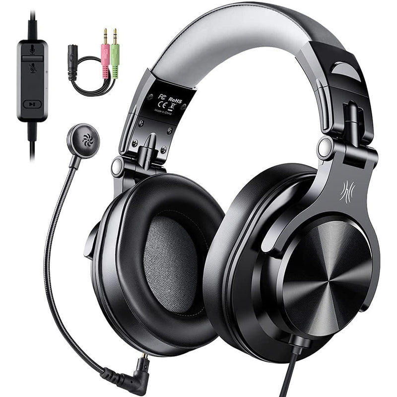 Oneodio A71D Wired Gaming Headset Gamer USB+3.5mm Over-Ear Gaming Headphones With Detachable Microphone For PC Computer PS4 Xbox