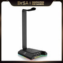 EKSA W1 Gaming Headset-Ständer mit 7.1 Surround/2 USB- und 3,5-mm-Anschlüssen RGB Kopfhörerhalter für Gamer Gaming PC Zubehör Schreibtisch