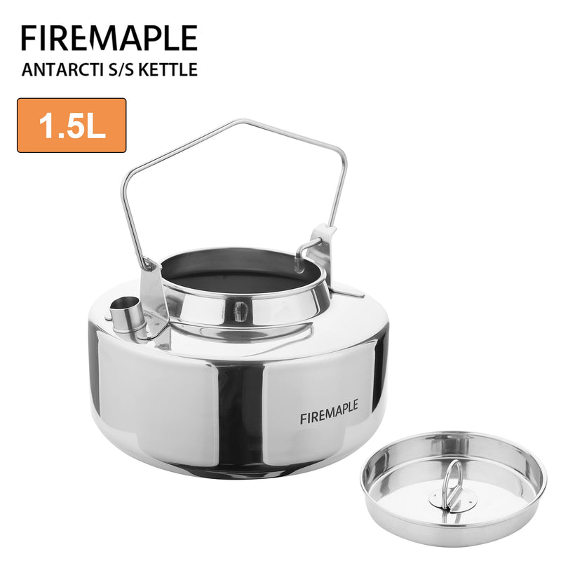 Fire Maple Antarcti Stainless Steel Backpacking Camping Kettle Bushcraft Gear Outdoor Durable Teapot High Quality S304 1L 295g