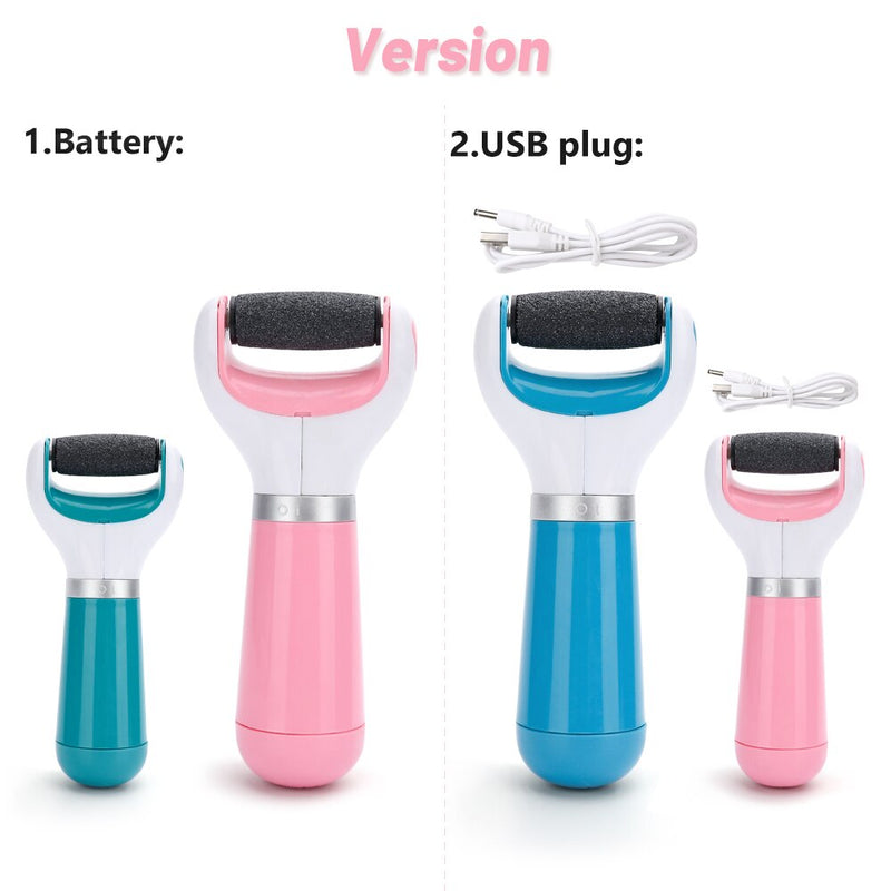 Electric Foot File Care Tool Feet Hard Dead Skin Removal Battery Power Foot USB Exfoliator Heel Callus Remover Pedicure Device