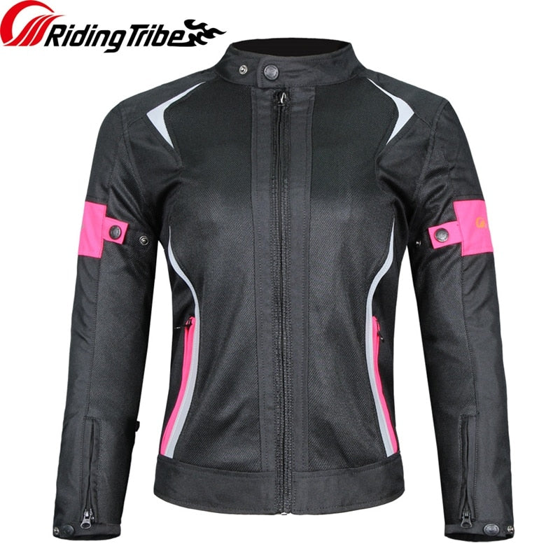 Chaqueta de moto para mujer, abrigo de armadura protectora para montar, verano, invierno, impermeable, cálido, ropa para mujer y niña, ropa anticolisión, JK-52