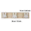 Kids Room Decorative Wooden Hooks White Bunny Dinosaur Natural Wood Hooks For Baby Boys Kids Nursery Room Storage Decoration