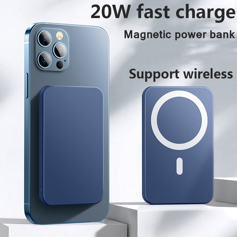 Banco de energía portátil de carga rápida inalámbrico magnético 10000mAh 15W para iphone 13 12 pro max 12mini paquete de batería auxiliar externa