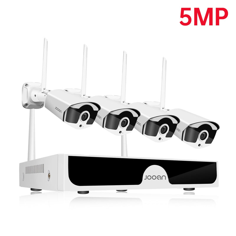 Jooan 10CH NVR 3MP 5MP Wireless CCTV System Audio Record Outdoor P2P Wifi IP Security Camera Set Video Surveillance Kit NVR Set