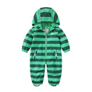 HONEYKING Children's Soft Shell Overalls Plus Velvet Rompers Windproof Rainproof Jumpsuit Waterproof Jumpsuit Kids Warm Jumpsuit