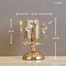 Golden Candle Holder Metal Candlestick Festival Wedding Dining Table Decoration Candle Accessory Desktop Candlesticks Home Decor