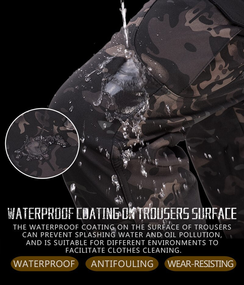 Tactical Pants Camouflage Military Pants Casual Combat Cargo Pants Water Repellent Ripstop Men&
