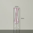 Nordic Home Decor Glass Vase Living Room Decoration Flower Vase Transparent Home Decorations Decorative Glasses Gifts