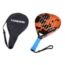 2021 New Professional Carbon Fiber Padel Tennis Racket Soft Face Paddle Tennis Racquet with Bag Cover