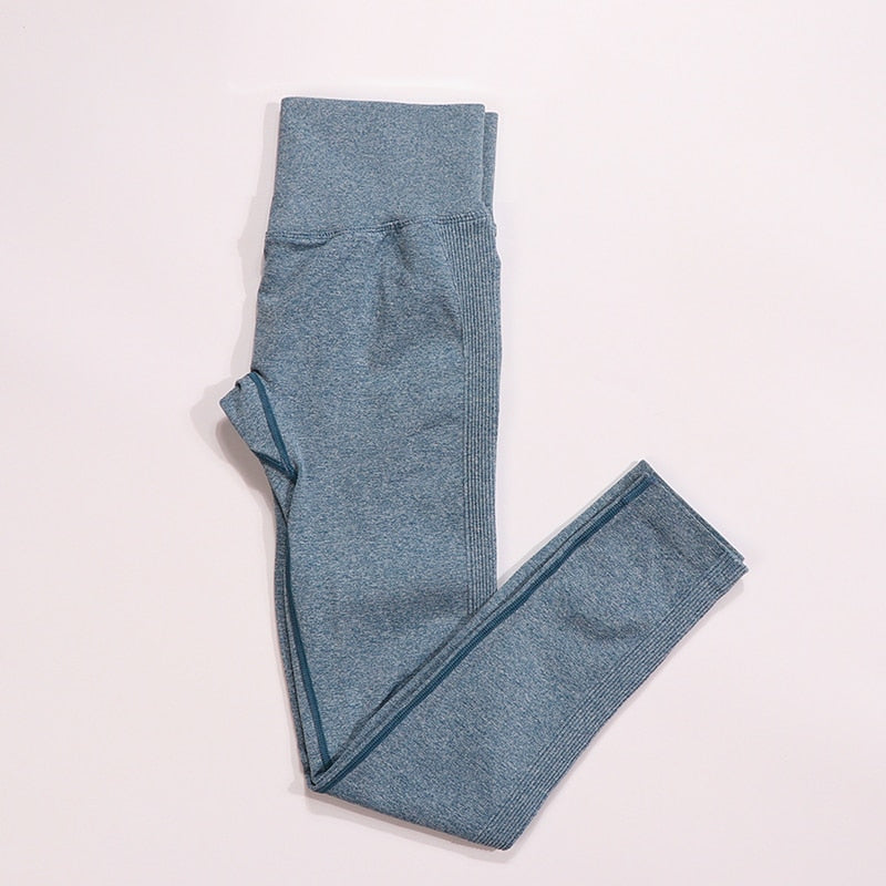 Pantalones de Yoga Push Up sin costuras de cintura alta, mallas deportivas para mujer, mallas deportivas para correr, gimnasio, energía, pantalones deportivos