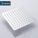 EVERSO 12/10/8 inch Rainfall Shower Head Stainless Steel Ultra-thin Shower Heads Chrome Finish Round &amp; Square Rain Shower